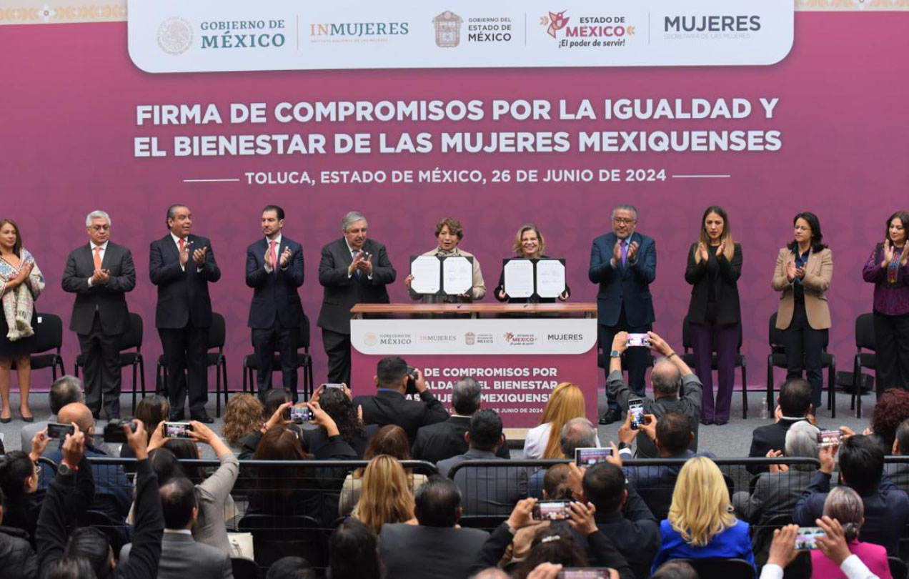 ATESTIGUAN CONGRESISTAS FIRMA DE COMPROMISOS EN FAVOR DE LAS MUJERES