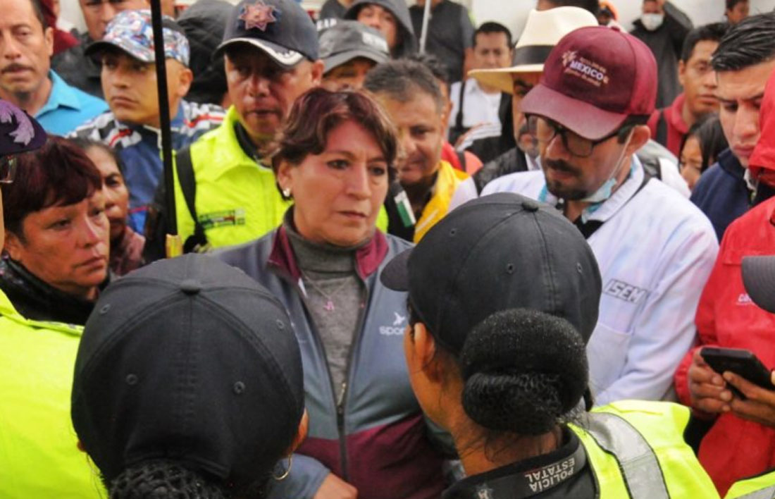 SUPERVISA DELFINA GÓMEZ ÁLVAREZ AFECTACIONES EN EL MUNICIPIO DE CHALCO POR LAS LLUVIAS