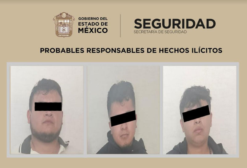 DETIENEN A TRES POSIBLES RESPONSABLES DEL DELITO DE SECUESTRO EXPRÉS