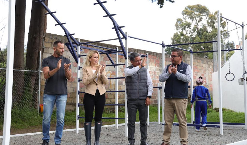FOMENTA HUIXQUILUCAN EL DEPORTE CON NUEVO GIMNASIO DE CALISTENIA EN SAN JUAN BAUTISTA