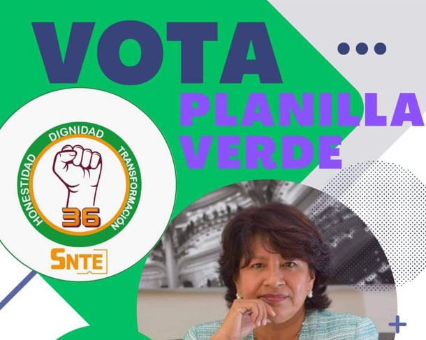 VA LA MAESTRA EMELIA POR LA SECRETARÍA GENERAL DEL SNTE SECCIÓN 36