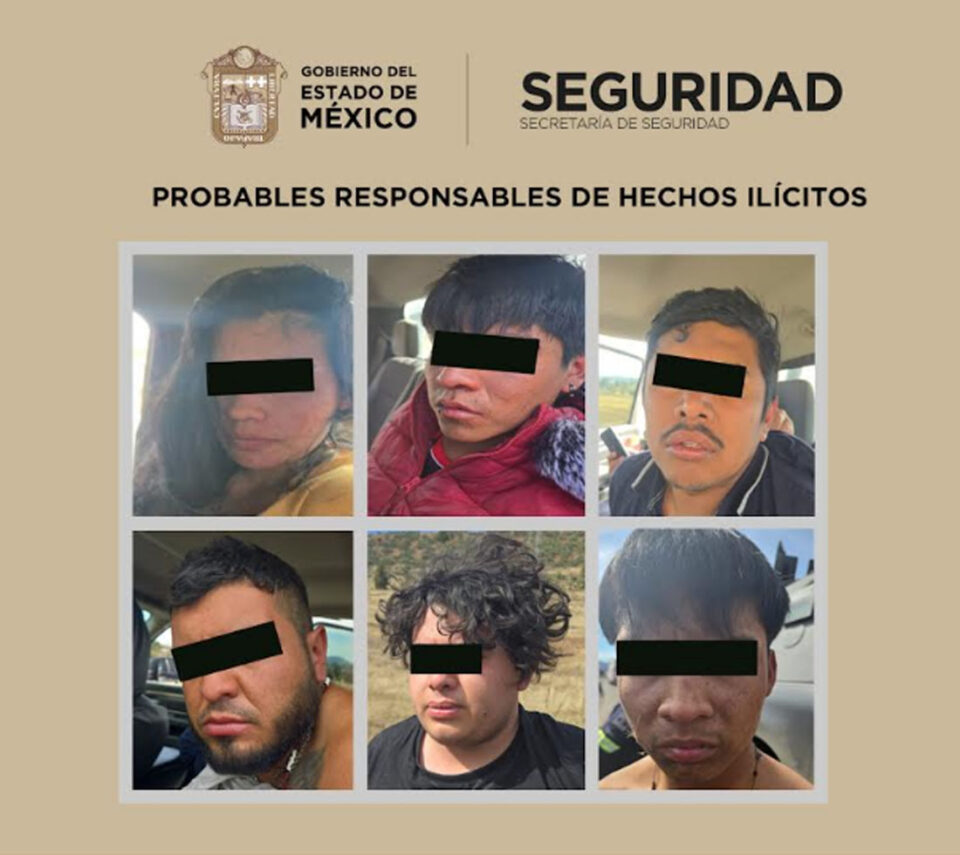DETIENEN A OCHO PERSONAS PROBABLES INTEGRANTES DE GRUPO CRIMINAL