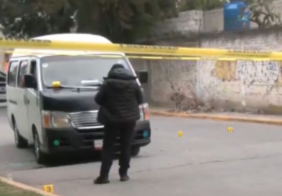 MATAN A CHOFER DE TRANSPORTE PÚBLICO EN TULTITLÁN