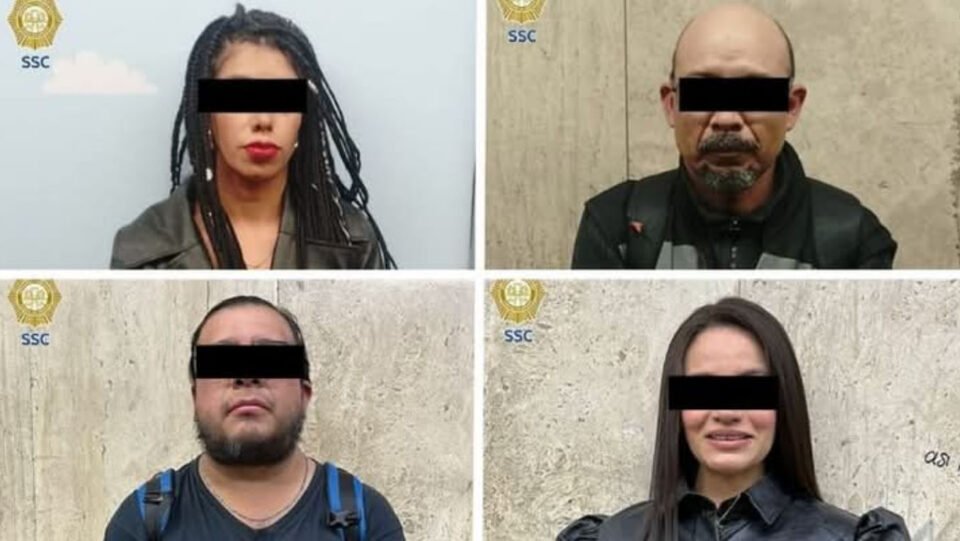 DETIENEN A CUATRO PERSONAS QUE REALIZABAN SESIÓN EN ROPA INTERIOR EN EL METRO