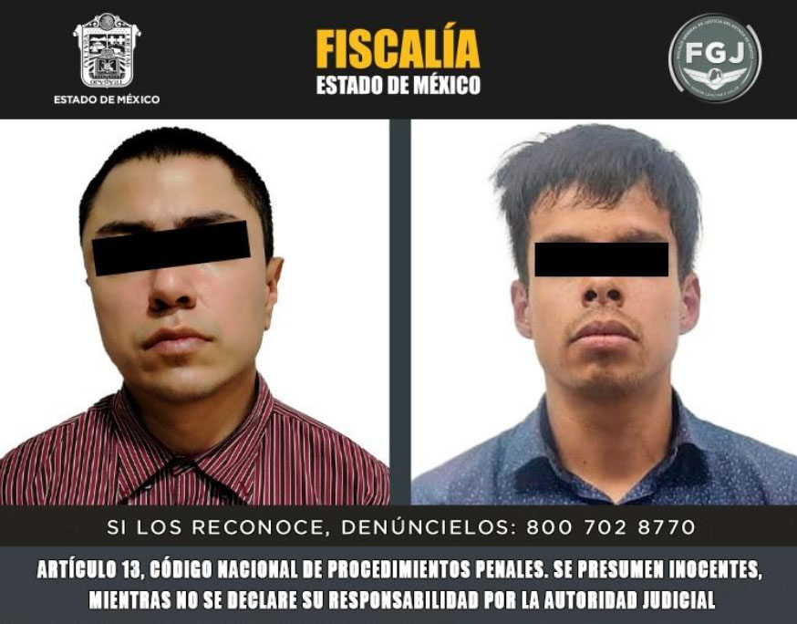 PROCESAN A DOS PRESUNTOS FEMINICIDAS EN TLALNEPANTLA