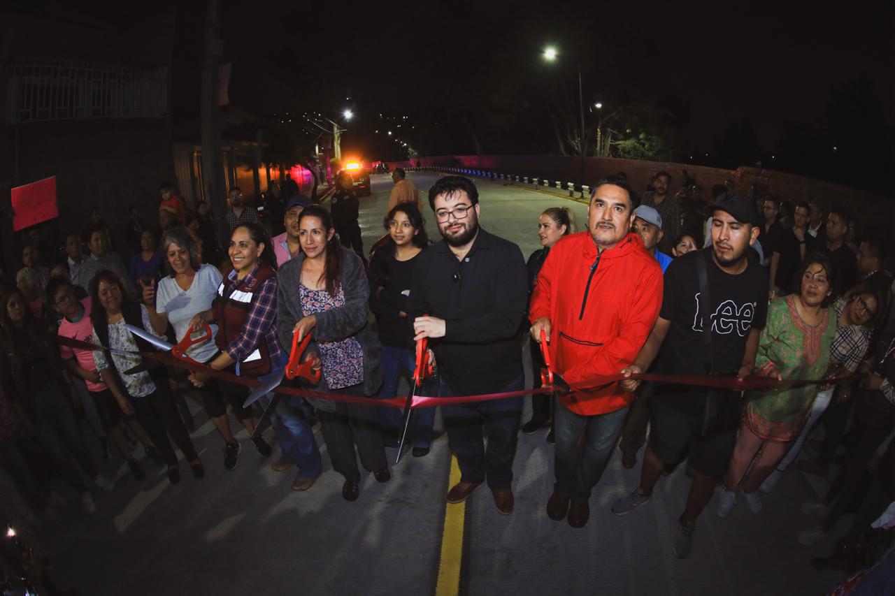 Isaac entregó repavimetnación de la Avenida Minas Palacio