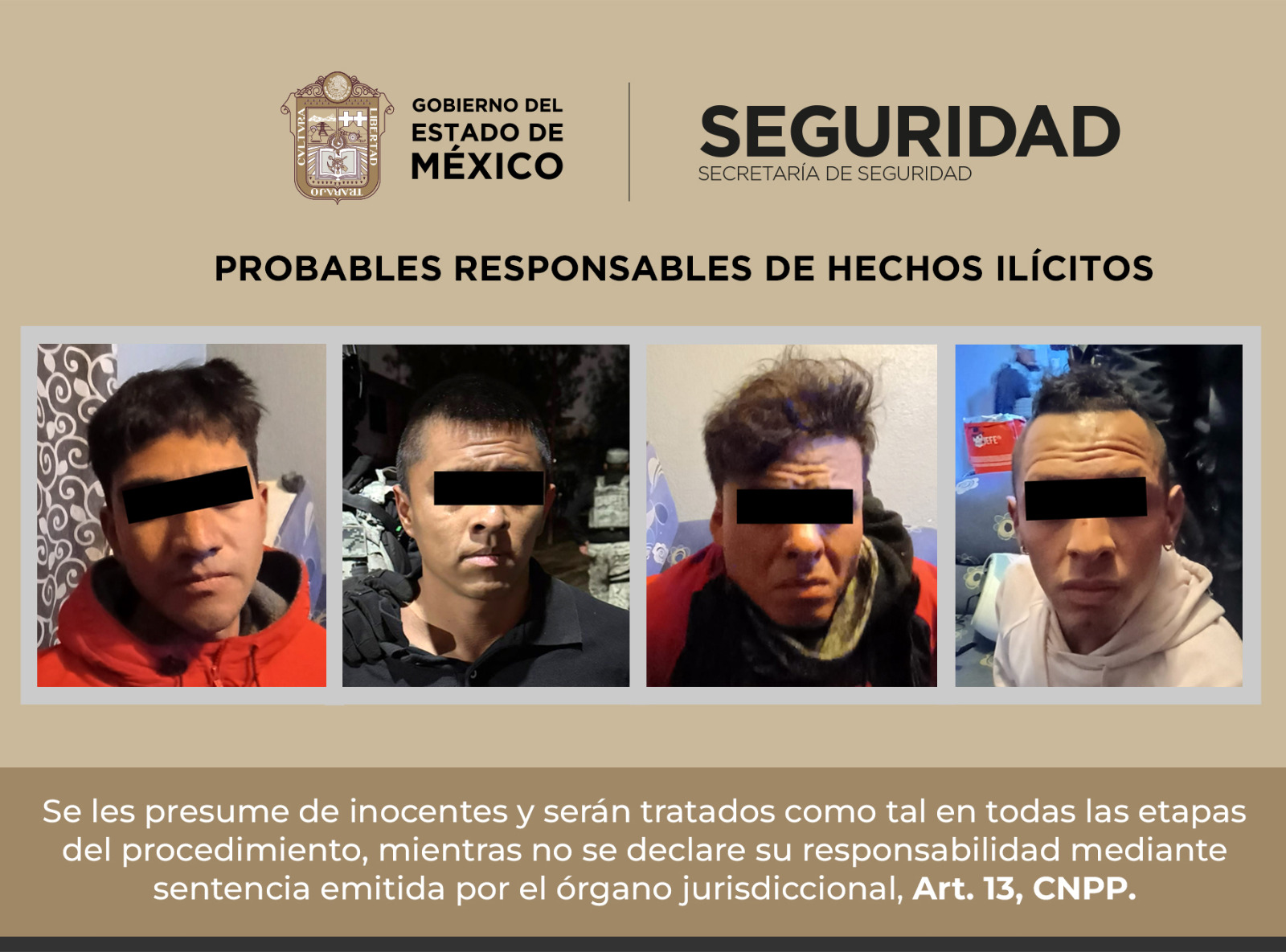 Uno de los detenidos podría ser líder de una célua delictiva 