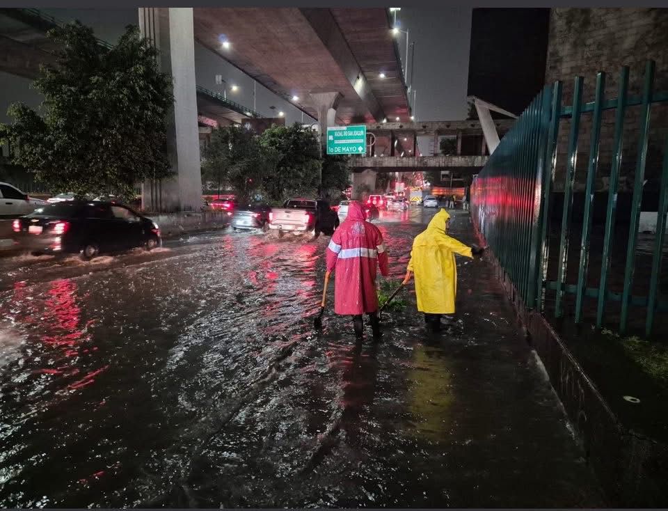 Encharcamientos en Naucalpan fueron atentidos