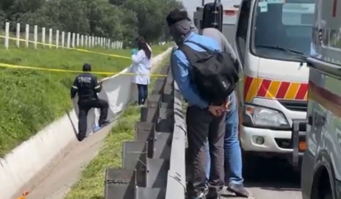 cuerpo sin vida en circuito exterior mexiquense