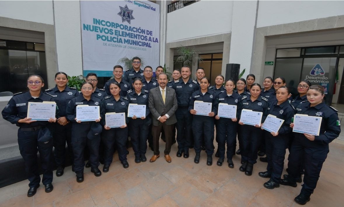 Refuerza Pedro Rodríguez la seguridad en Atizapán con nueva generación de policías