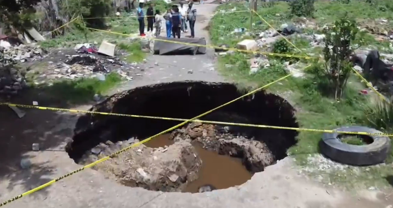 socavón valle de chalco