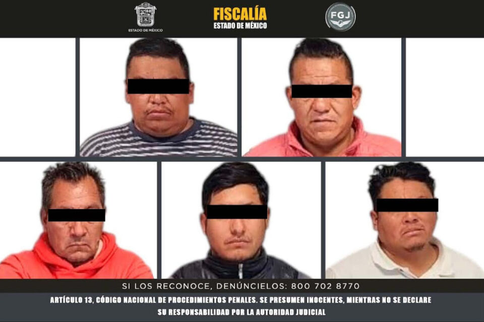 Vinculan a proceso a seis presuntos extorsionadores en Edomex