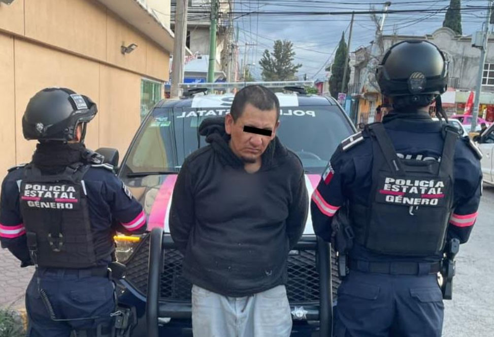 Detienen a hombre que intentó agredir a otra persona en Ecatepec