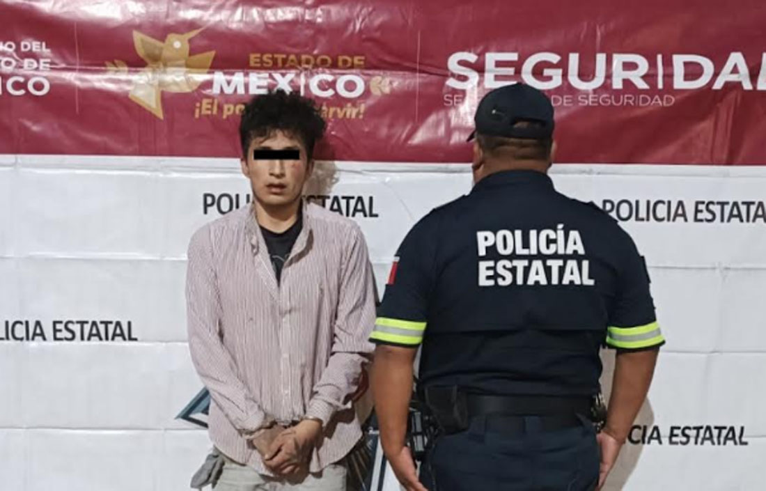 Detienen a presunto responsable de robo con violencia y portación de arma prohibida