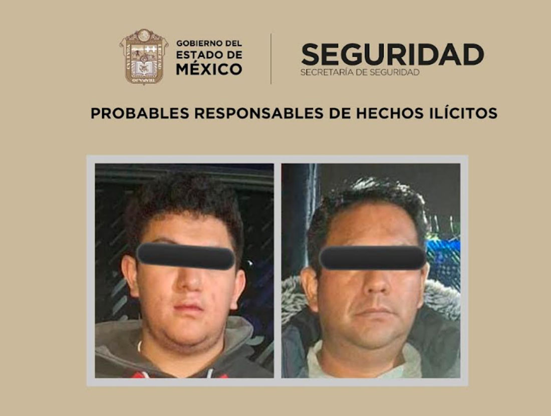 Detienen en El Oro, Edomex, a dos sospechosos por portación de arma de fuego