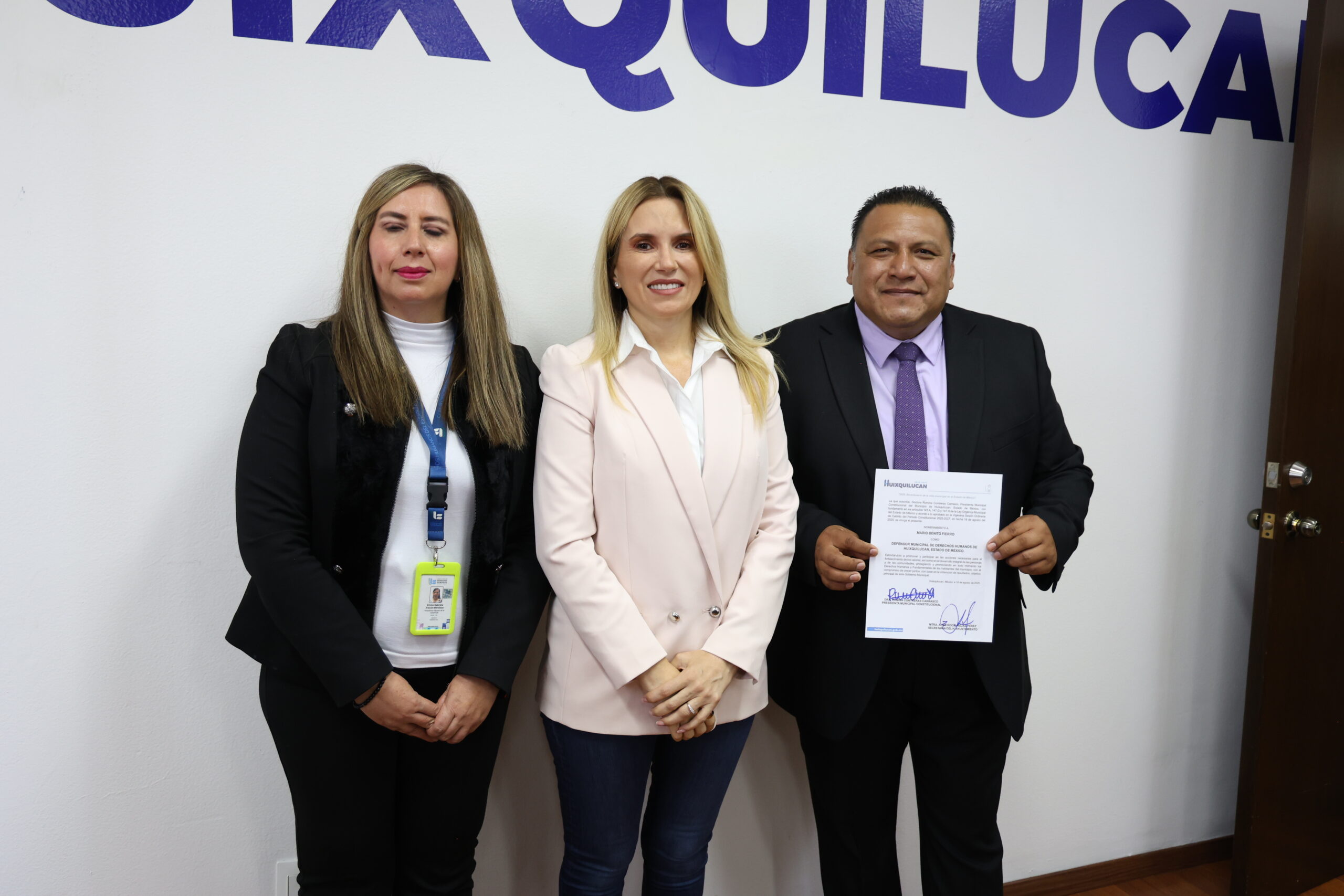 Huixquilucan nombra a su nuevo defensor municipal de Derechos Humanos