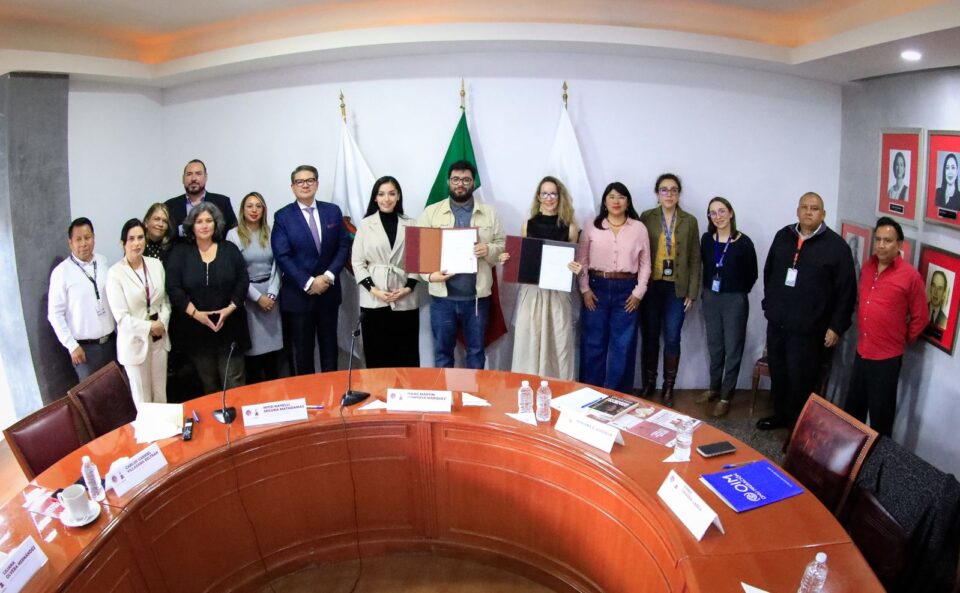 Naucalpan, primer municipio del Edomex en firmar convenio con la Organización Internacional para las Migraciones
