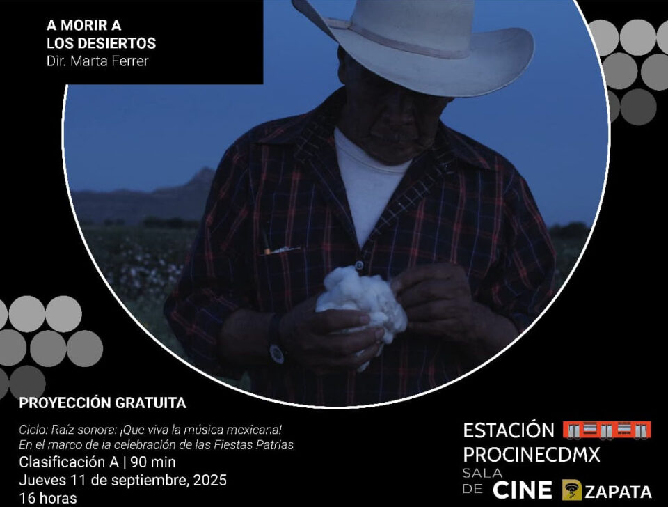 PROCINECDMX ofrece ciclo Raíz Sonora en la estación Zapata del Metro