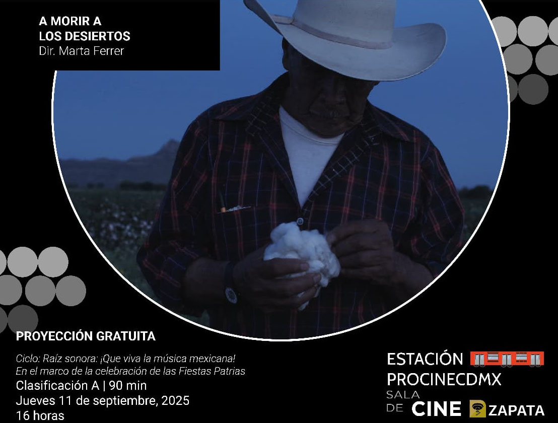 PROCINECDMX ofrece ciclo Raíz Sonora en la estación Zapata del Metro