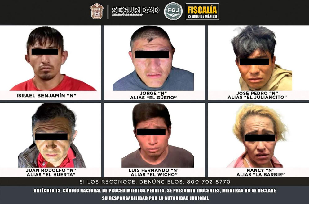 Detienen a sospechosos de triple homicidio en Zumpango