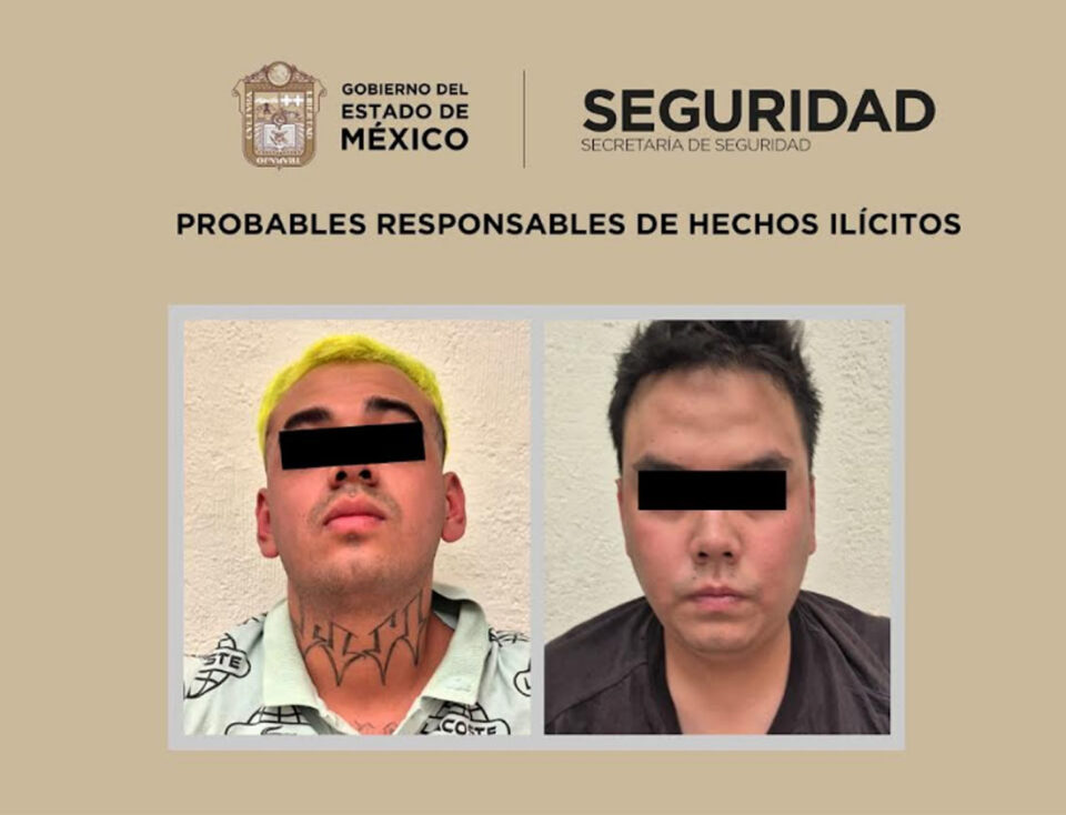 Detienen a tres sospechosos por portación de arma de fuego en Neza; uno es menor de edad