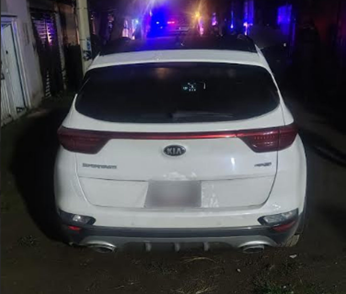 Aseguran vehículo probablemente utilizado en un ataque con arma de fuego