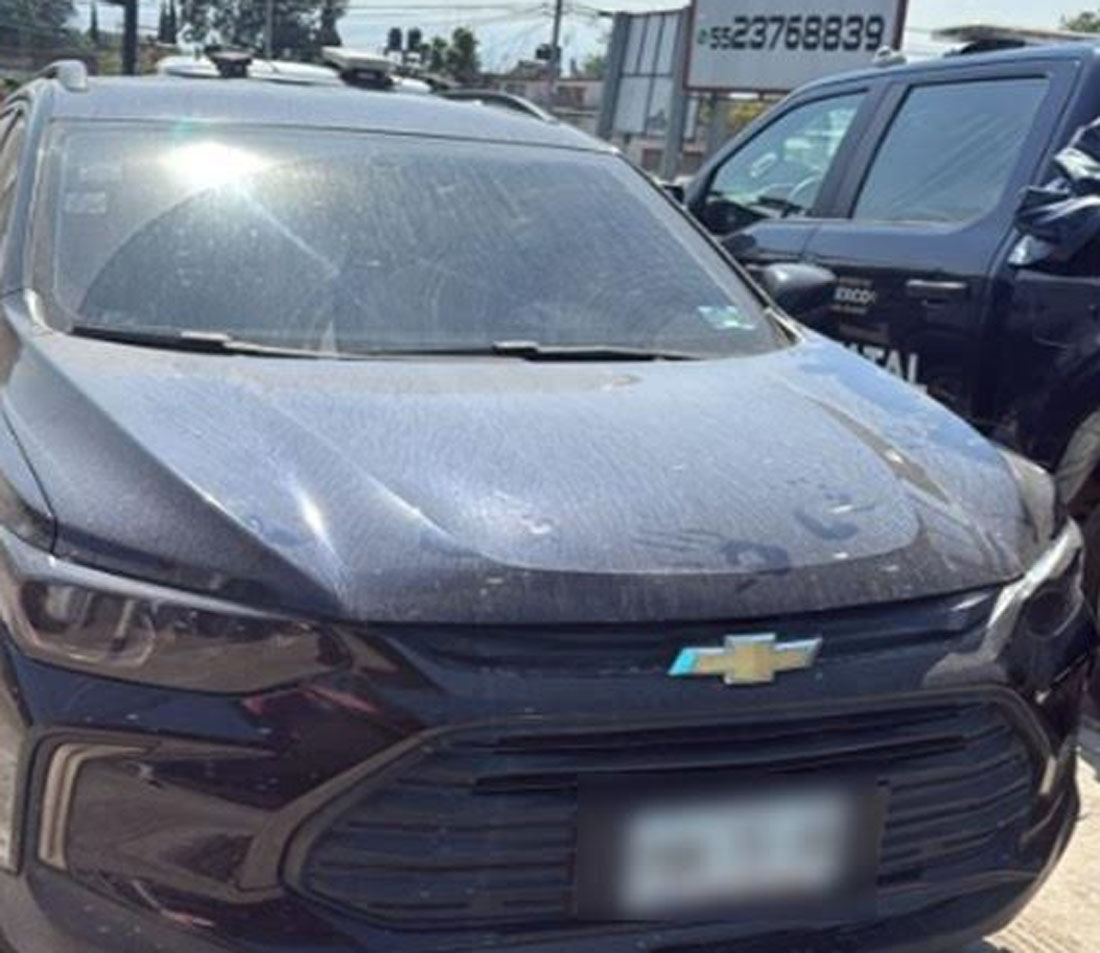 Aseguran vehículo vinculado a un homicidio en Ixtapaluca