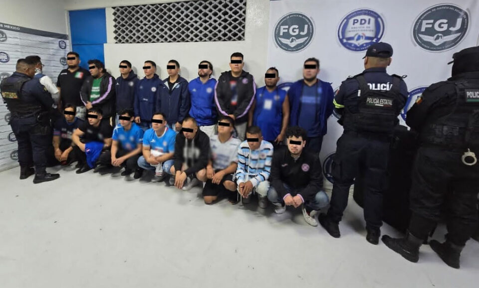 Detienen a 17 hombres por lesiones en Nezahualcóyotl