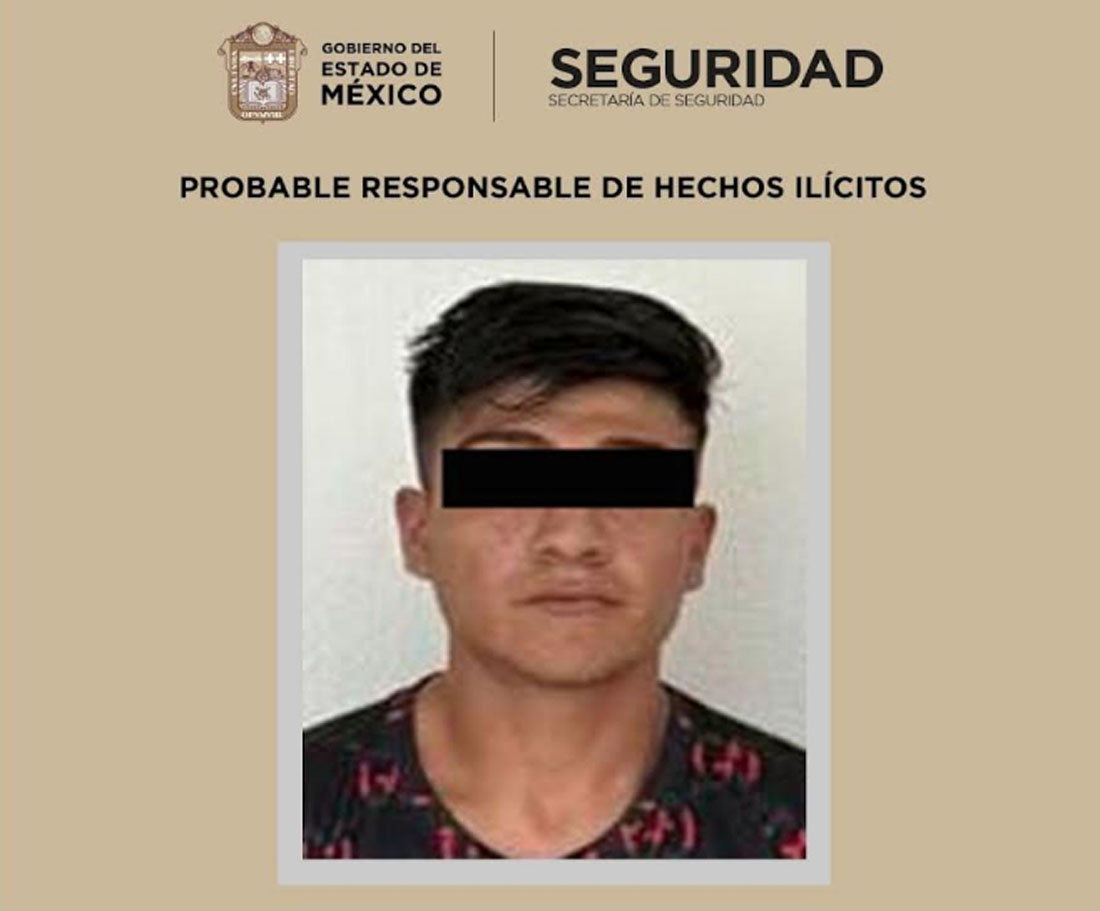 Detienen a sospechoso por delitos contra la salud en el Estado de México