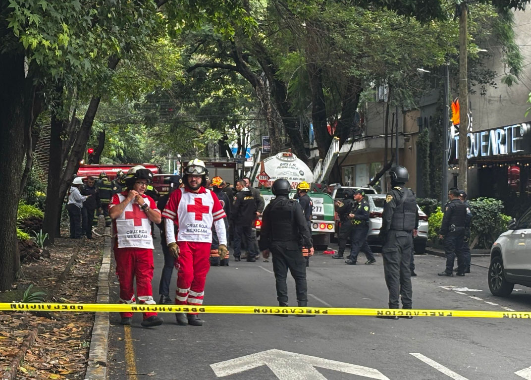 Fuga de gas en Polanco moviliza a cuerpos de emergencia