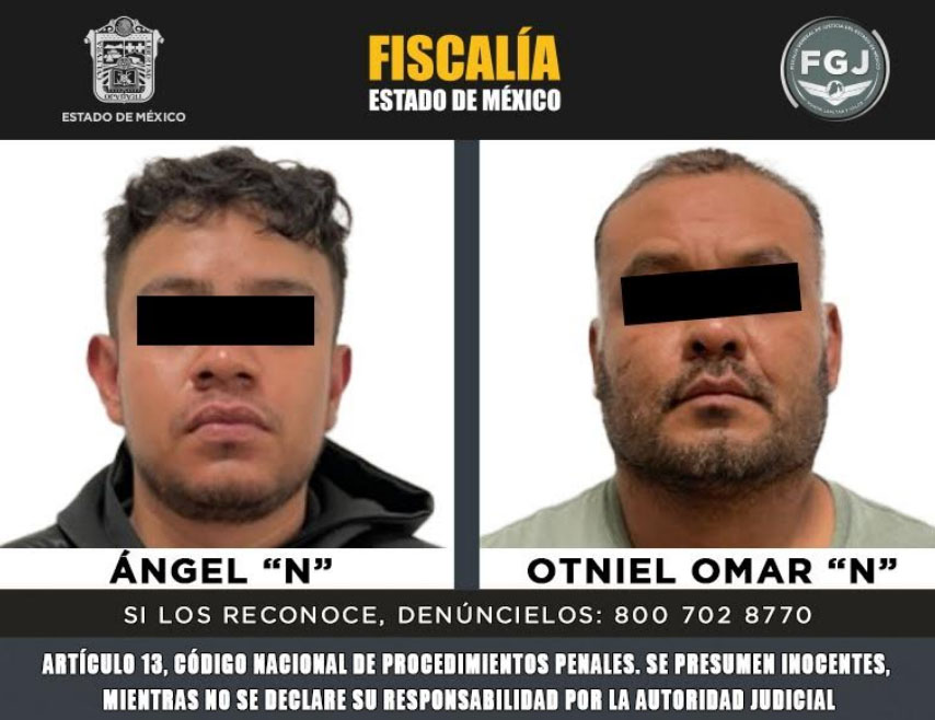 Procesan a dos hombres por secuestro exprés en Ecatepec