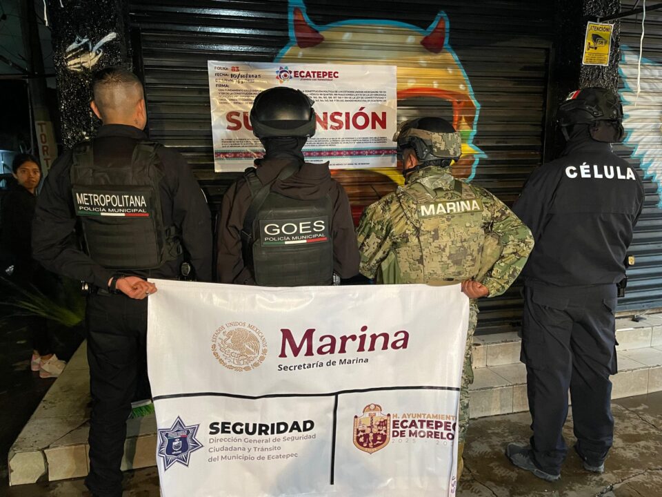 Suspenden expendios irregulares de alcohol en Ecatepec