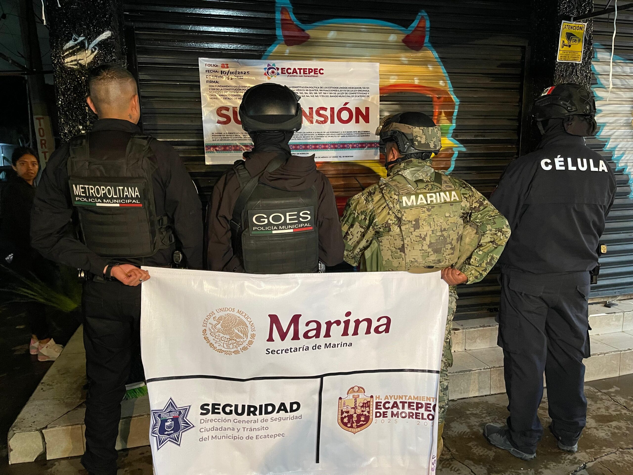 Suspenden expendios irregulares de alcohol en Ecatepec