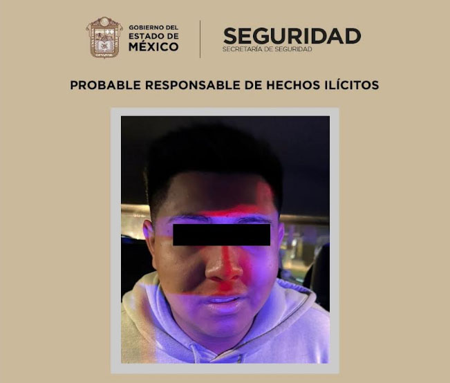 Detienen a presunto responsable de robo a casa habitación en Tultepec