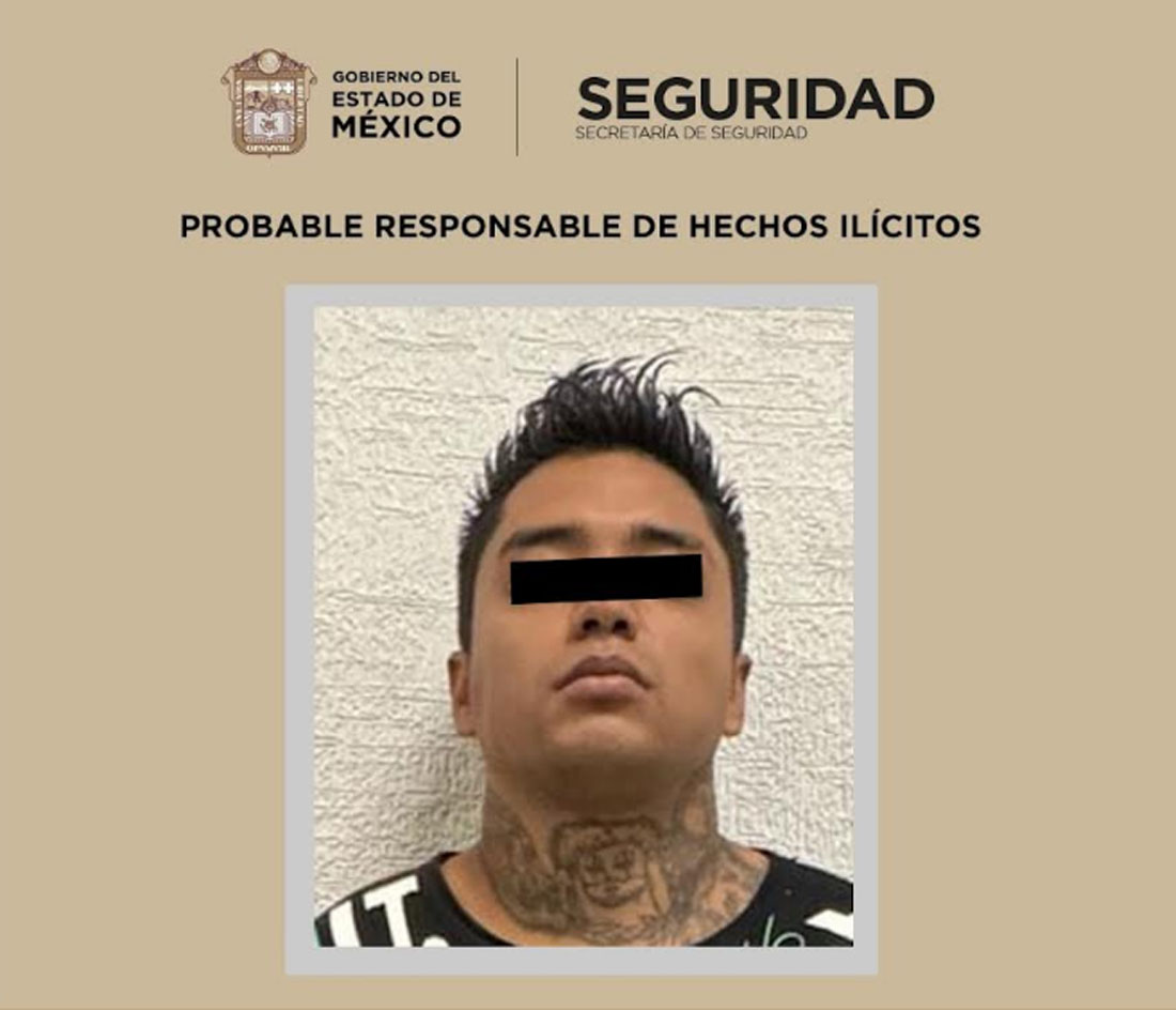 Detienen a sospechoso de secuestro exprés en Edomex