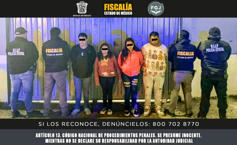 Detienen en Cuautitlán a cuatro presuntos extorsionadores