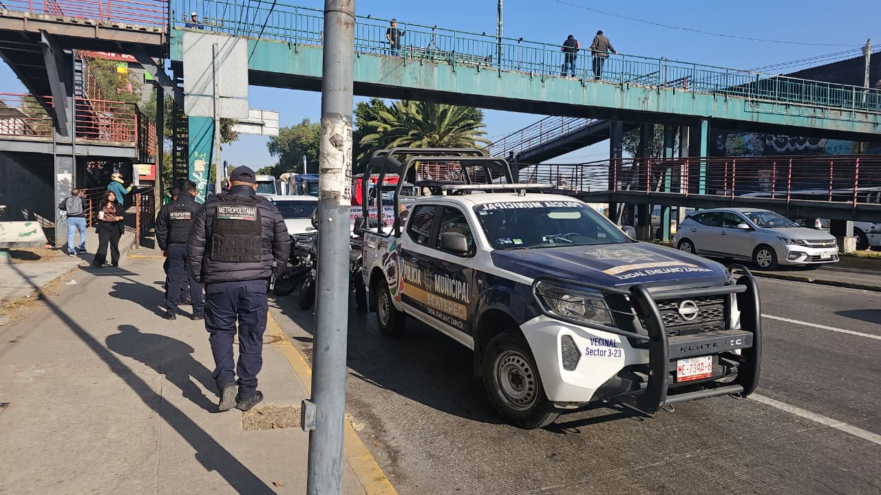 Implementa Policía de Ecatepec operativo de proximidad social por bloqueos