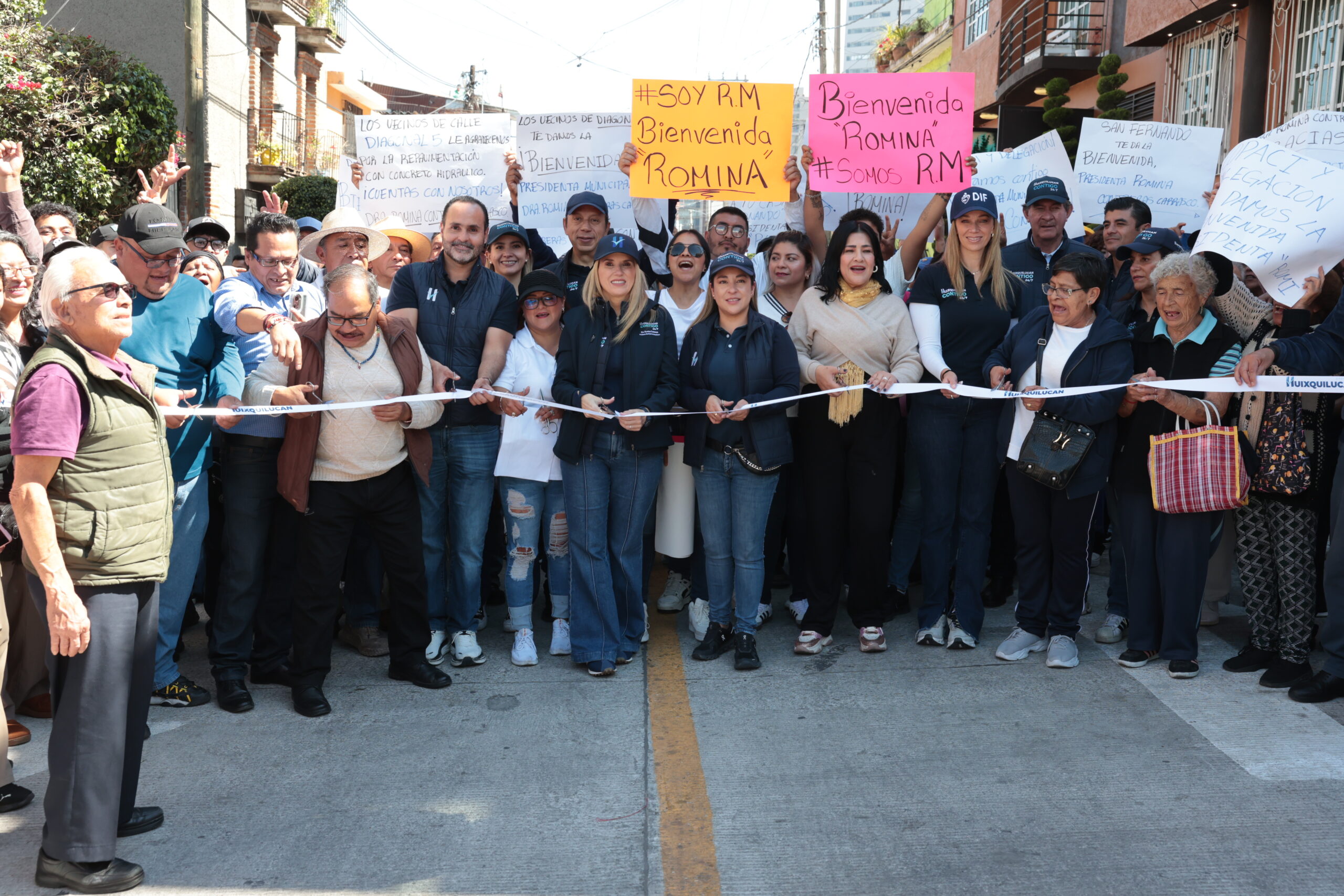 Rehabilita Huixquilucan vialidad en San Fernando para agilizar el tránsito vehicular
