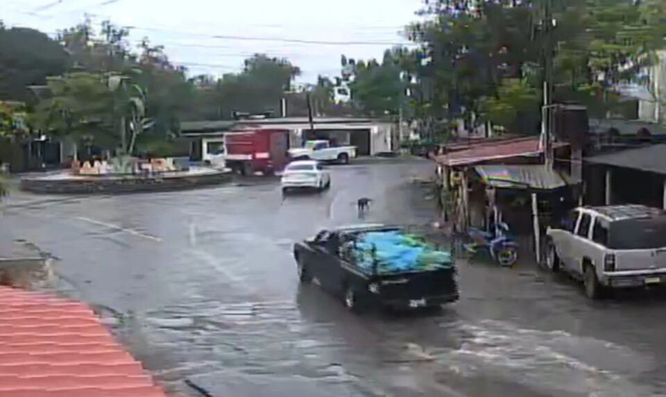 Cámaras revelan escolta de cinco vehículos al coche bomba usado en Coahuayana, Michoacán