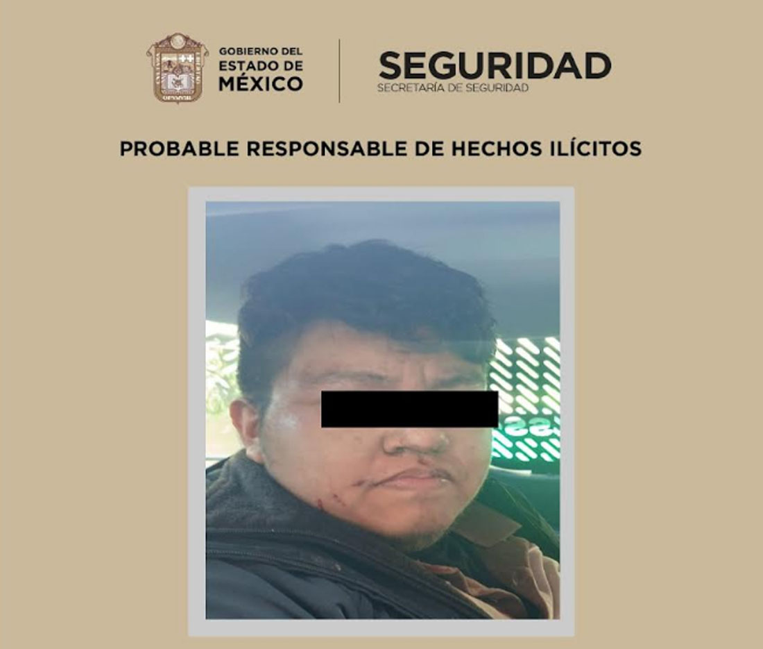 Capturan en Ecatepec a presunto responsable de feminicidio