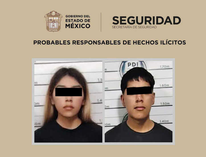 Detienen en flagrancia a dos por tentativa de robo en Naucalpan