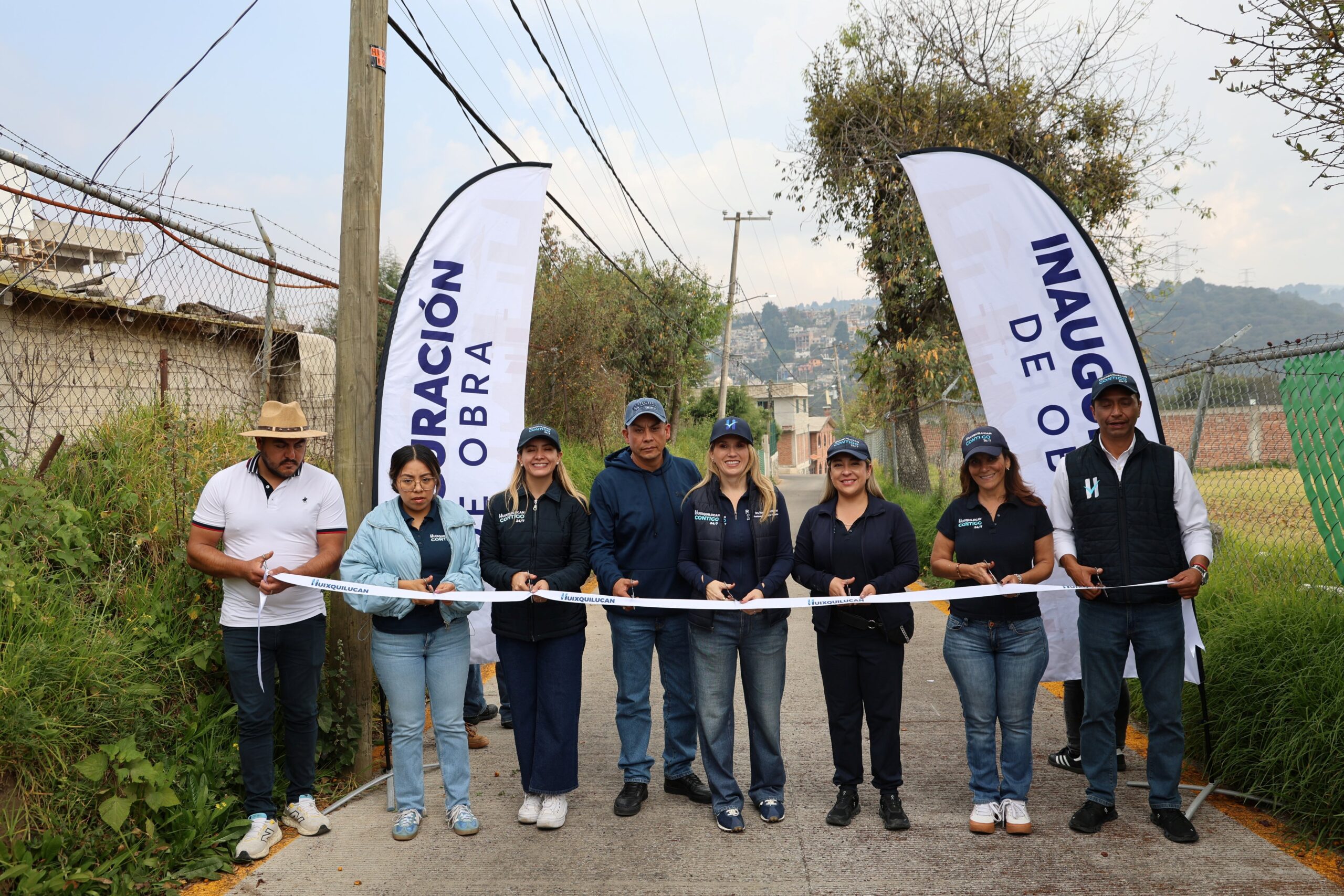 Huixquilucan cumple contigo 24/7 con la repavimentación de una calle en San Juan Bautista