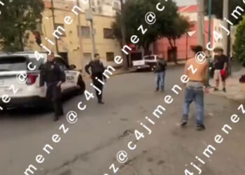Menor confronta a policías en la colonia Doctores