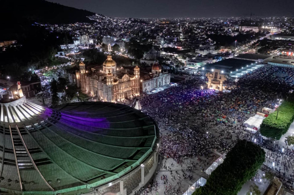 Millones de fieles avanzan hacia la Basílica de Guadalupe para celebrar a la Virgen