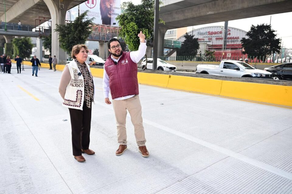 Delfina Gómez e Isaac Montoya Naucalpan Periférico Norte