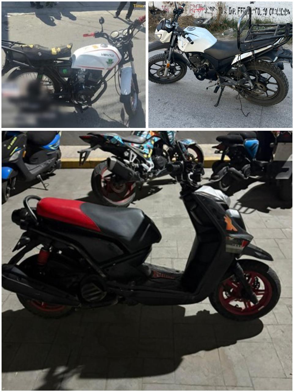 Policía de Ecatepec asegura tres motos tras operativos